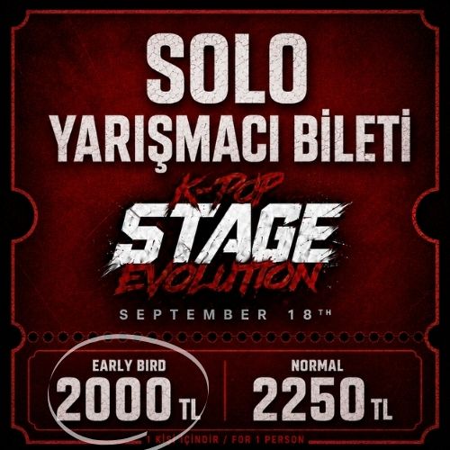 Early bird / Solo Dancer Pass / K-Pop Stage Evolution