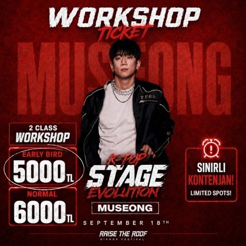 Early bird / 2 Class Museong Workshop/ K-Pop Stage Evolution